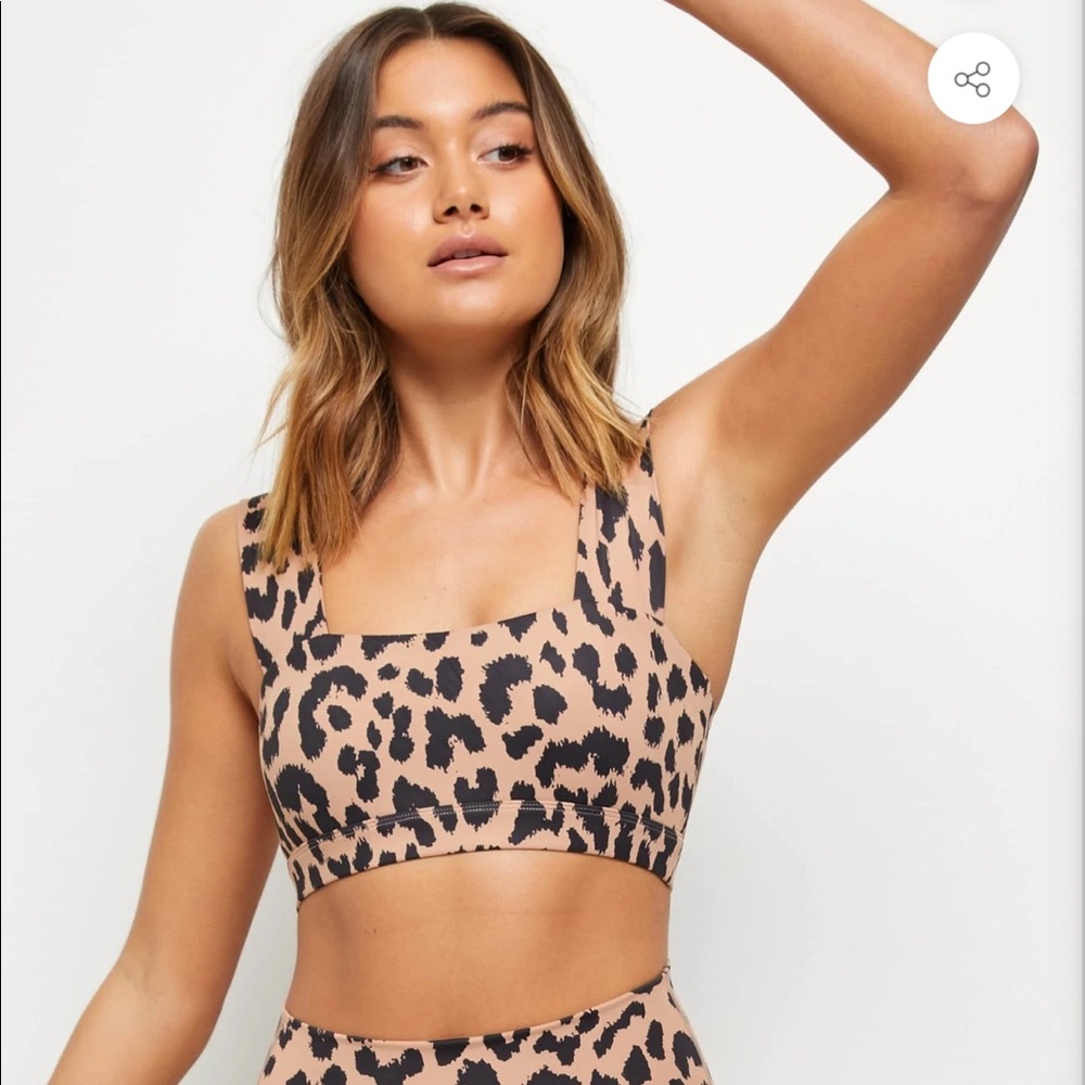 All Fenix | oversized cheetah sports bra NWT